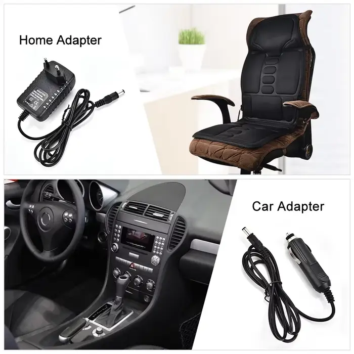 Offre spéciale cou dos fesse Massage vibrant double usage siège de voiture coussin taille corps complet maison