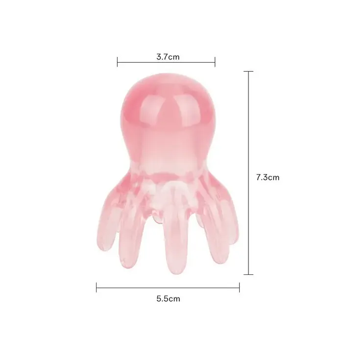 Peigne de massage Octopus en résine pour le cuir chevelu