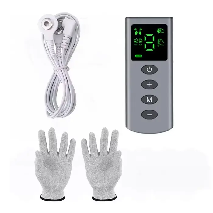 Offre spéciale TENS/EMS gants de Massage 4 Mode stimulateur musculaire de la paume Portable beauté p