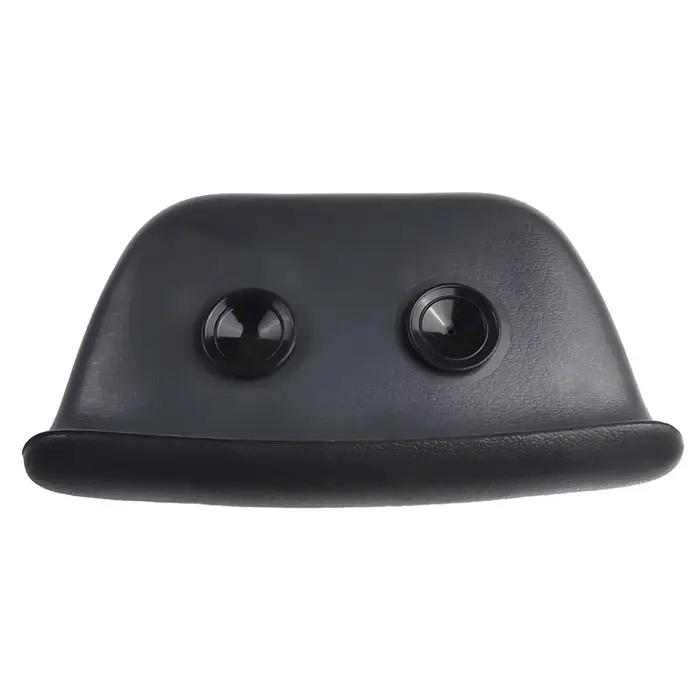 Oreiller de bain noir avec aspiration standard