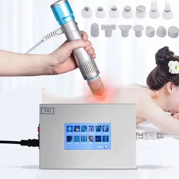 Équipement de physiothérapie Portable pour ondes de choc, masseur, stimulateur musculaire, Machine é