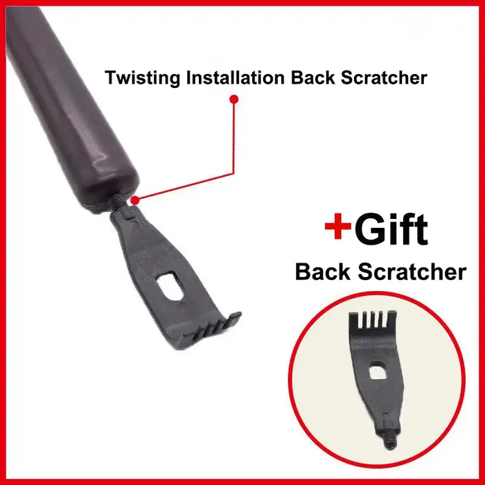 Bâton de massage portable pour dos/cou/jambes – Conception de marteau évolutif avec gratte-dos ergonomique