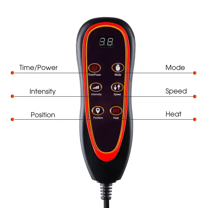 Chauffage électrique dos taille masseur épaule dos Vibration tapis de Massage pour chaise canapé voiture bureau maison