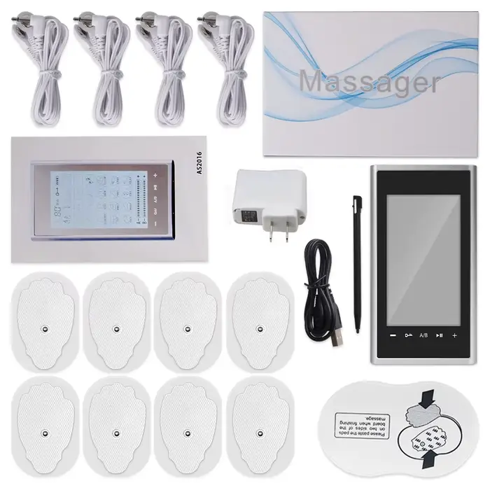 Stimulateur musculaire électrique, 24 modes, EMS électrique, acupuncture, massage corporel, thérapie
