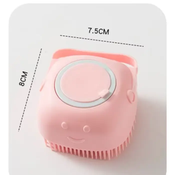 Brosse de massage et de toilettage pour animaux de compagnie : shampoing