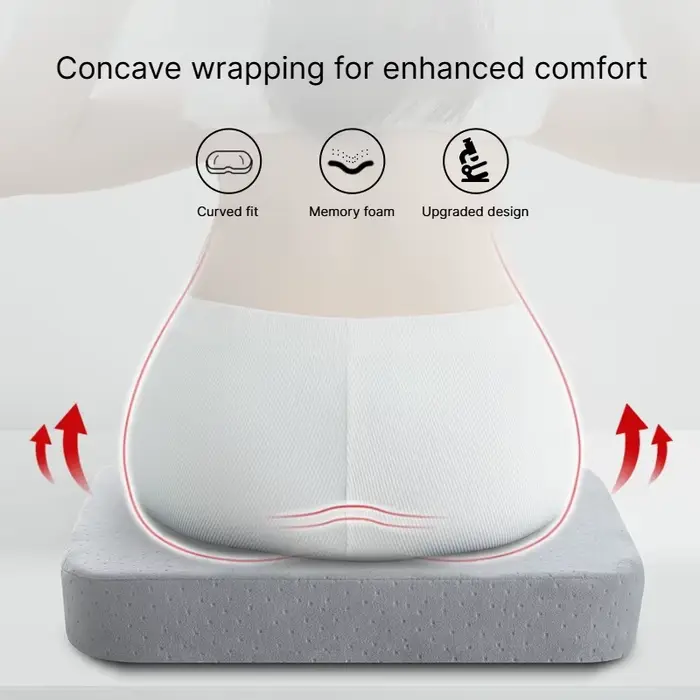 Coussin de chaise de bureau ergonomique en mousse à mémoire de forme