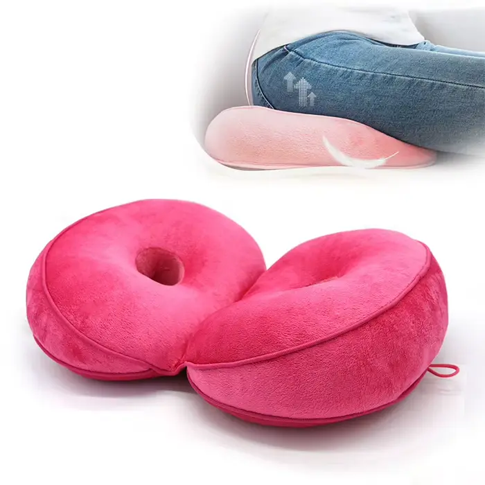 Coussin orthopédique multifonction double confort en mousse à mémoire de forme pour le bassin