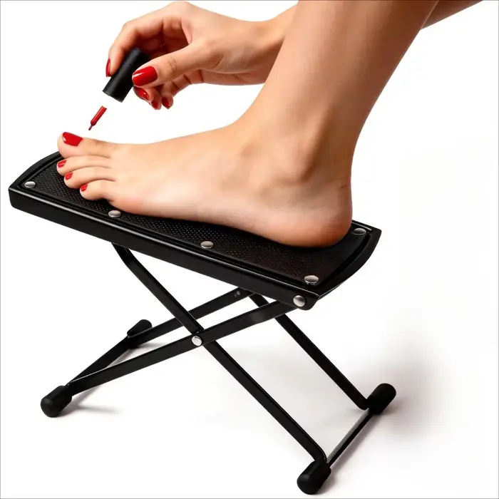 Repose-pieds pour pédicure, support de pieds réglable avec base antidérapante, facile à utiliser à l
