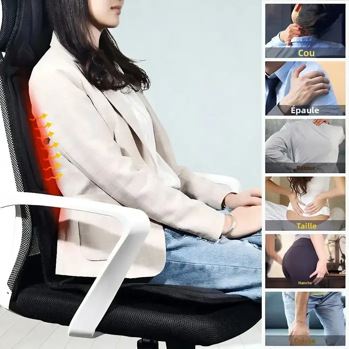 Coussin de massage multifonctionnel pour voiture
