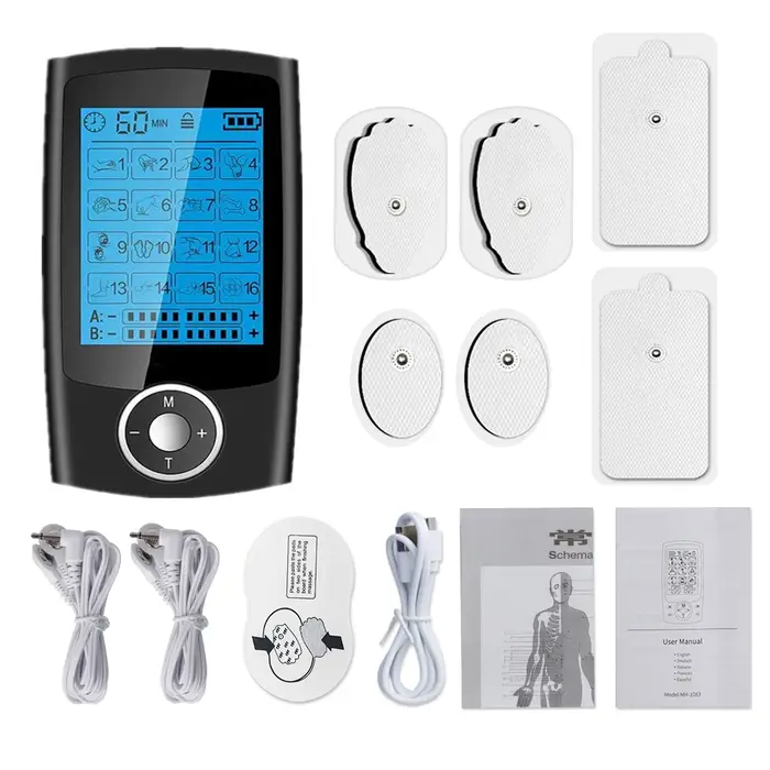 16 Modes Électrique Tens Relax Stimulateur Musculaire EMS Acupuncture Massage Du Corps Thérapie Numérique Minceur Machine Électrostimulateur