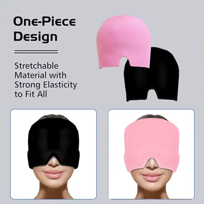 Gel glace maux de tête soulagement de la Migraine chapeau compresse froide thérapie casquette glace 