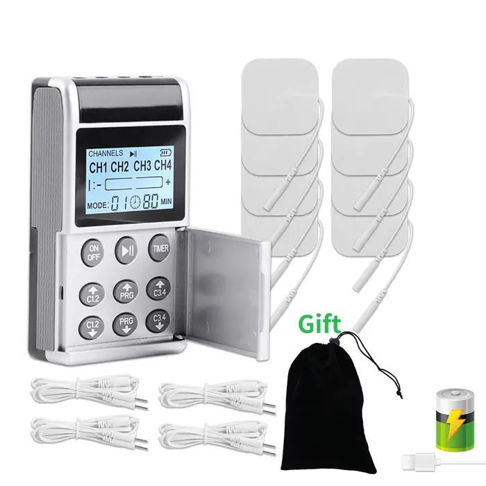 8 électrodes 15 modes EMS Tens dispositif Acupuncture Machine de Massage électrotimulateur d'impulsion appareil