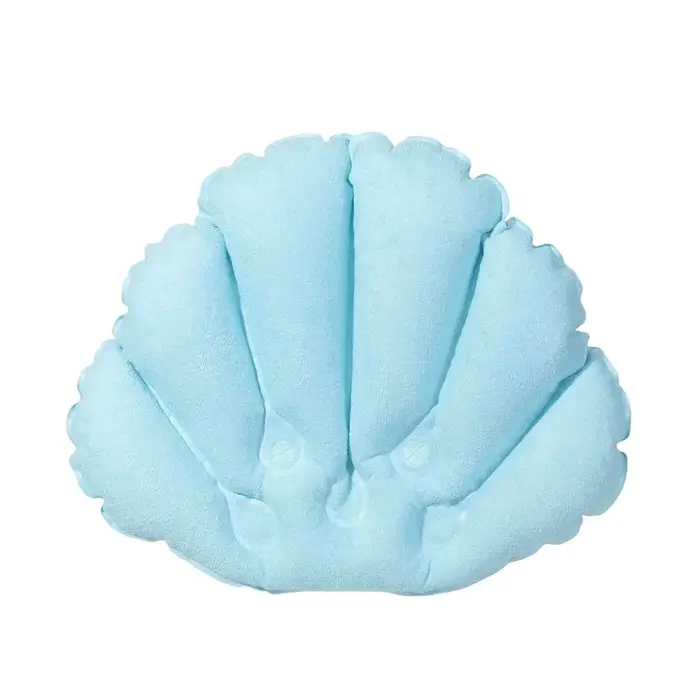 Oreiller de bain de cou de Spa doux avec ventouses