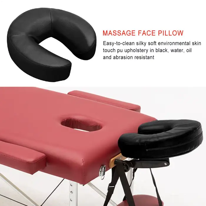 Oreiller pour le visage en mousse à mémoire de forme, oreiller en forme de U, appui-tête universel, coussin pour le visage, oreiller orthopédique Cervical doux