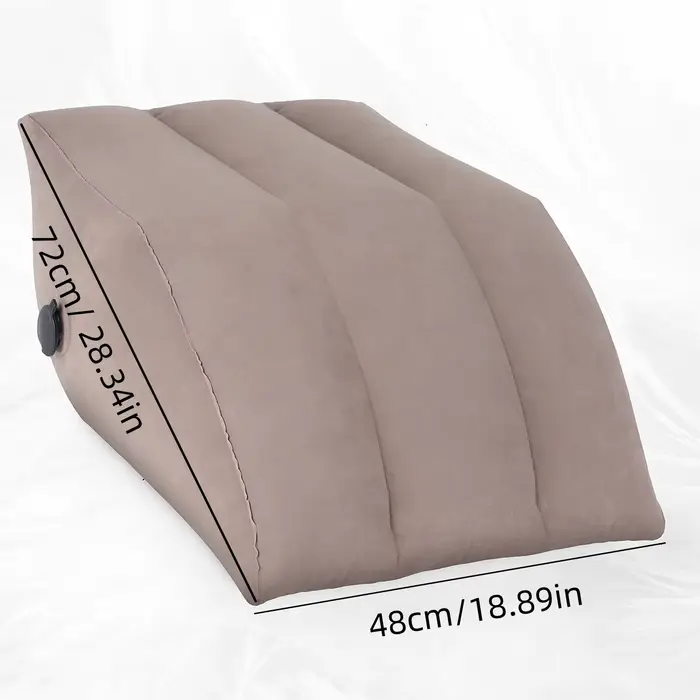 Oreiller gonflable pour l'élévation des jambes, coussin compensé portable pour les jambes avec sac d