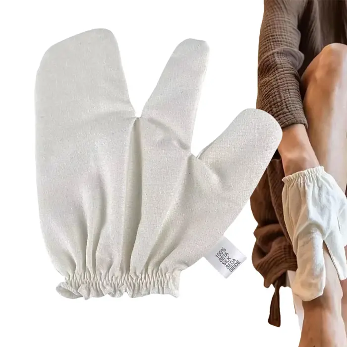 Gants de massage en soie brute Garshana, exfoliants et pour drainage lymphatique, antidérapants, out