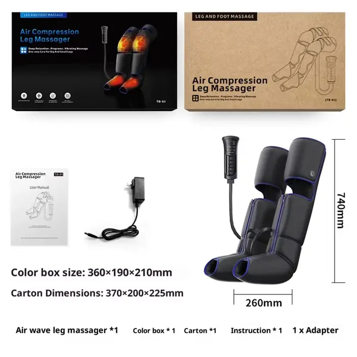 Bottes de massage à compression d'air pour soulager la fatigue des jambes