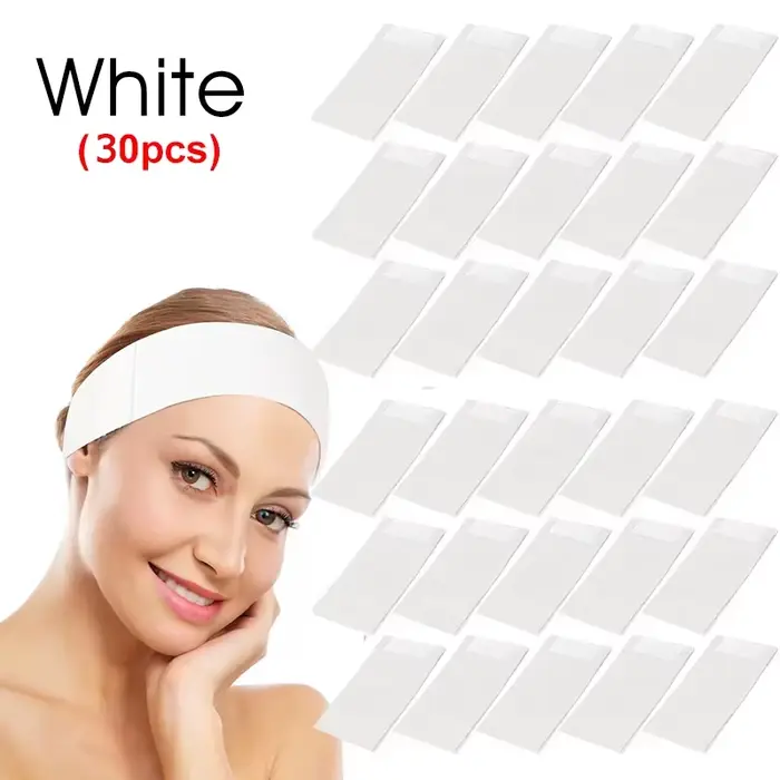 100/50/30 pièces jetables Spa bandeaux pour le visage Non-tissé doux soins de la peau couvre-chef po
