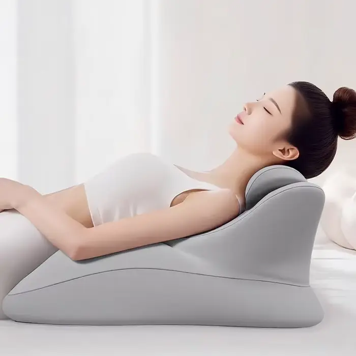 Coussin ergonomique multi-positions en mousse à mémoire de forme pour lecture sur le ventre