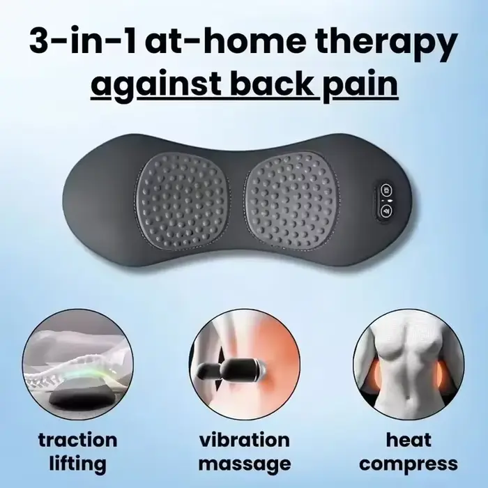 Masseur dorsal Shiatsu 3-en-1 Okayso pour lit, soulagement profond des douleurs musculaires, relaxat