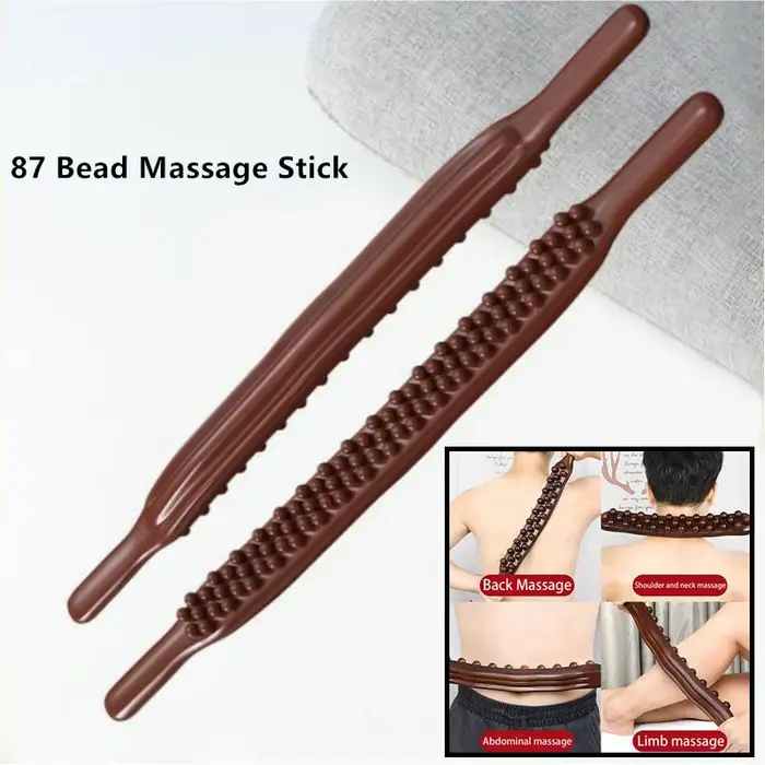 Bâton de massage pour drainage lymphatique en plastique – Outil de thérapie pour le cou, le dos, la