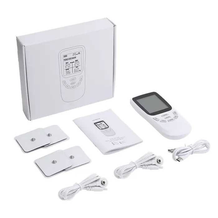 Stimulateur musculaire Tens 12 modes électrique EMS Acupuncture Massage corporel thérapie numérique