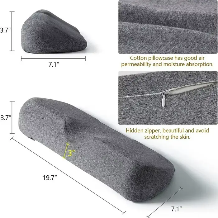 Oreiller cervical ergonomique en mousse à mémoire de forme