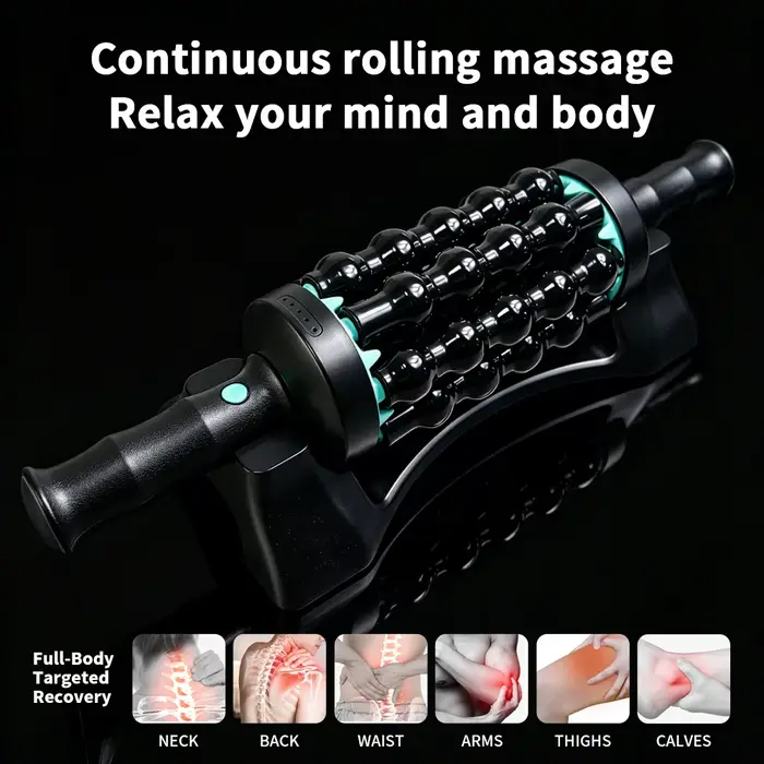 Rouleau de massage électrique pour relaxation musculaire profonde