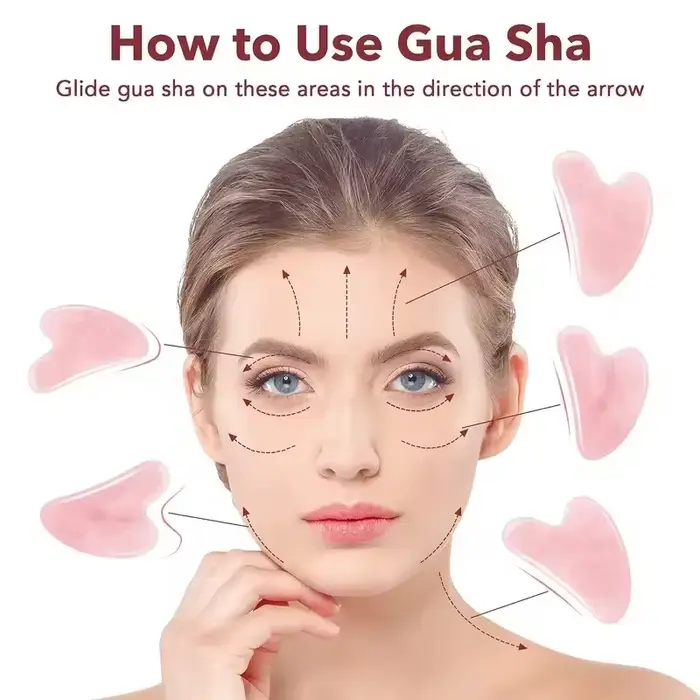 Résine naturelle Gua Sha grattage Massage grattoir visage Gua Sha SPA cou masseur femmes Portable
