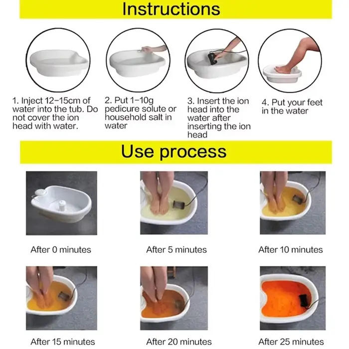 5/10 pièces Têtes ioniques pour bain de pieds