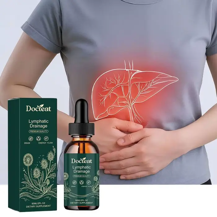 1-5PCS 60ml Docteat Lymphatic Drainage Drops – Complément alimentaire à base de plantes pour la détoxification et le