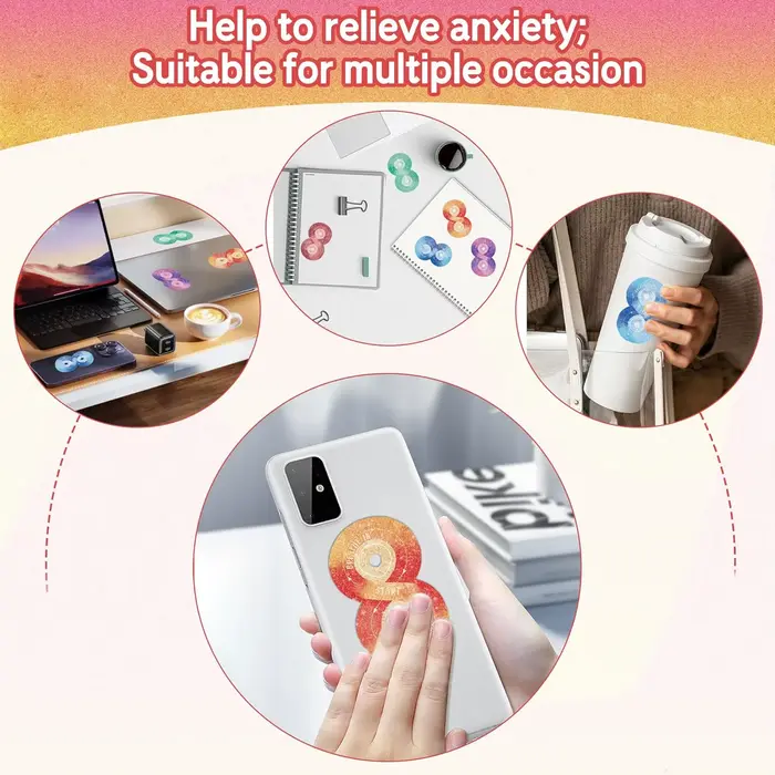 36 autocollants sensoriels apaisants anti-stress