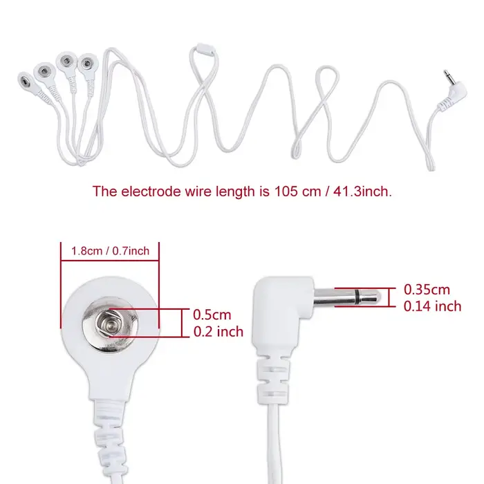 Fil d'électrode de câble TENS à 4 voies pour machine de thérapie d'unité