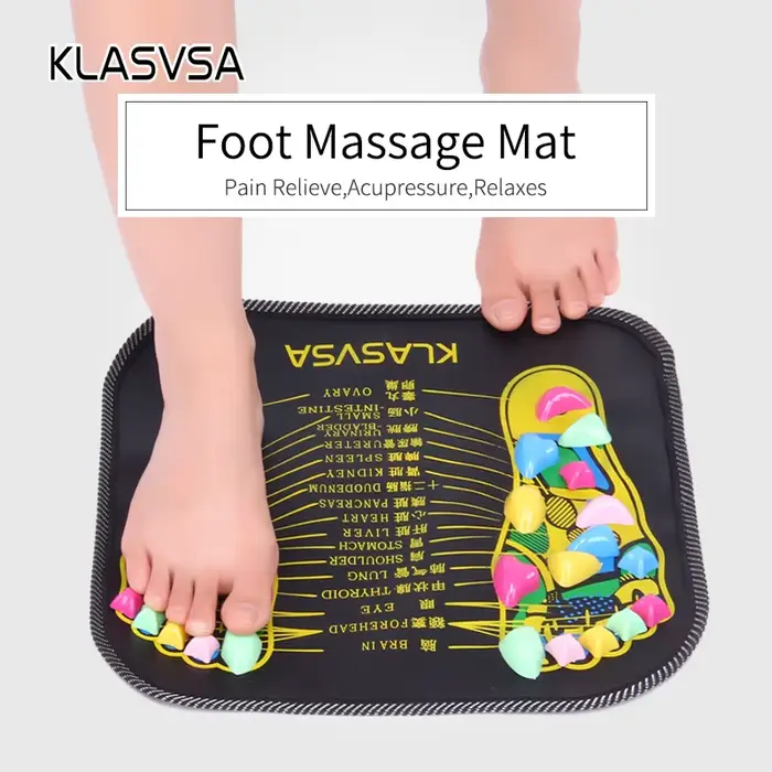KLASVSA Réflexologie Marche Pierre de massage de Pied Jambe Douleur Soulager Relief À Pied de Soins 
