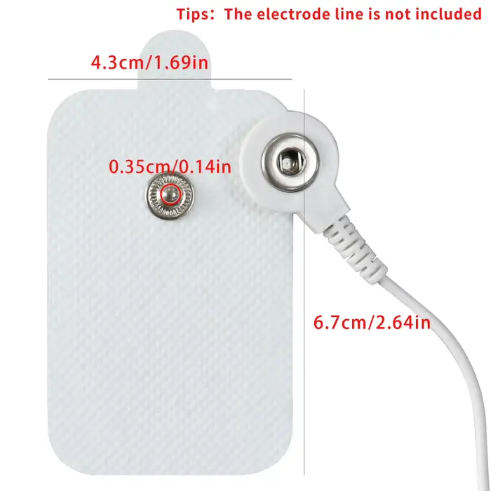 Électrodes en gel TENS auto-adhésives en tissu non tissé pour machine de massage corporel relaxant