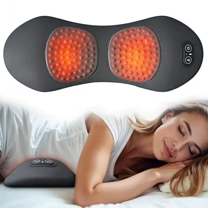 Masseur de dos 3 en 1, Vibration thermique pour soulager les maux de dos