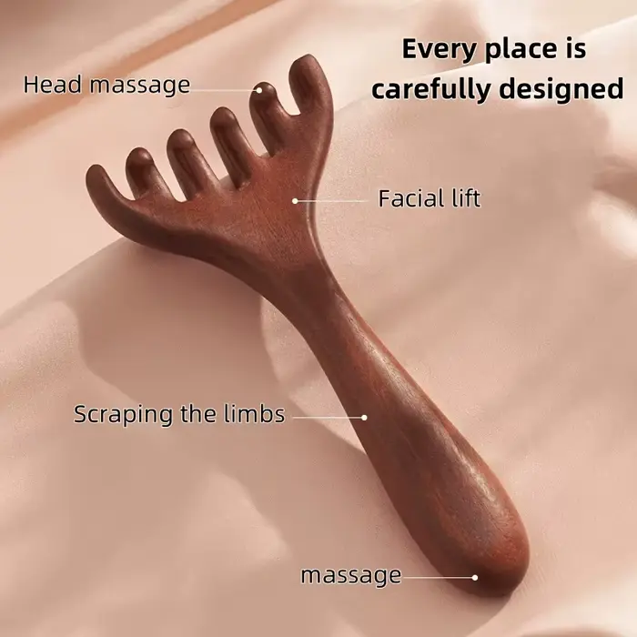 2 peignes de massage en forme de cornes de cerf : outil
