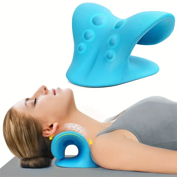 Oreiller relaxant pour le cou et les épaules en forme de C