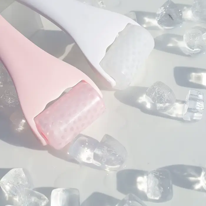 Kit de massage facial : rouleau et moule à glace en silicone réutilisables pour spa