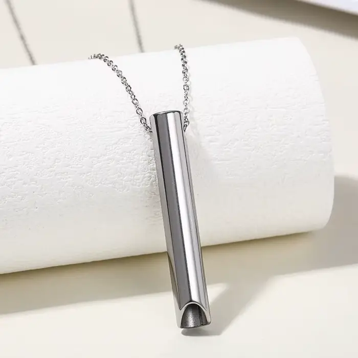 Collier anti-Stress et d'anxiété, outil respiratoire, chaîne apaisante naturelle, pour la Relaxation