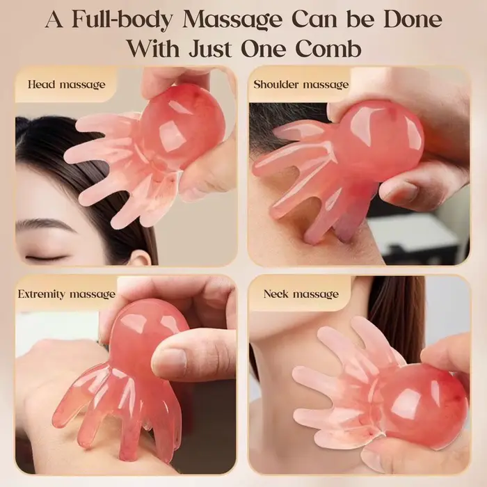 Peigne de Massage en résine poulpe