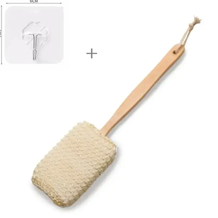 Peau sèche bois corps brosse Exfoliation poils naturels dos