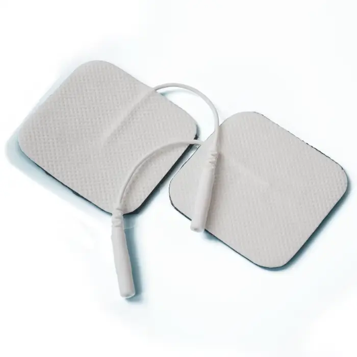 10 paires de coussinets d'électrode avec Gel conducteur pour unité TENS, taille 5x5cm avec trou de p