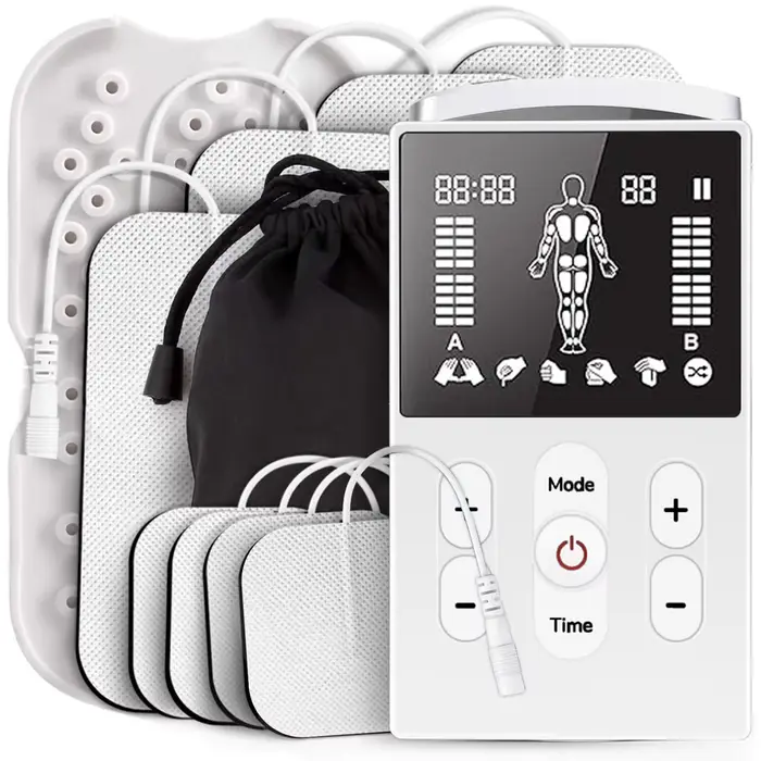 Stimulateur musculaire TENS, appareil de massage EMS pour soulager les douleurs aux épaules, au cou,