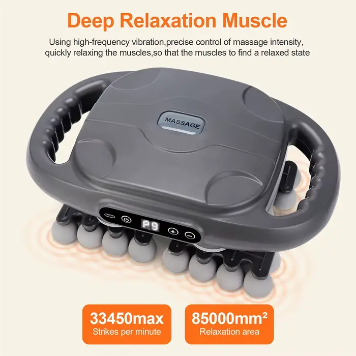 Pistolet de massage corporel à 42 têtes, vibrations à haute fréquence, pistolet de fascia, masseur pour le dos, la taille, les cuisses, le cou, les épaules, masseur musculaire