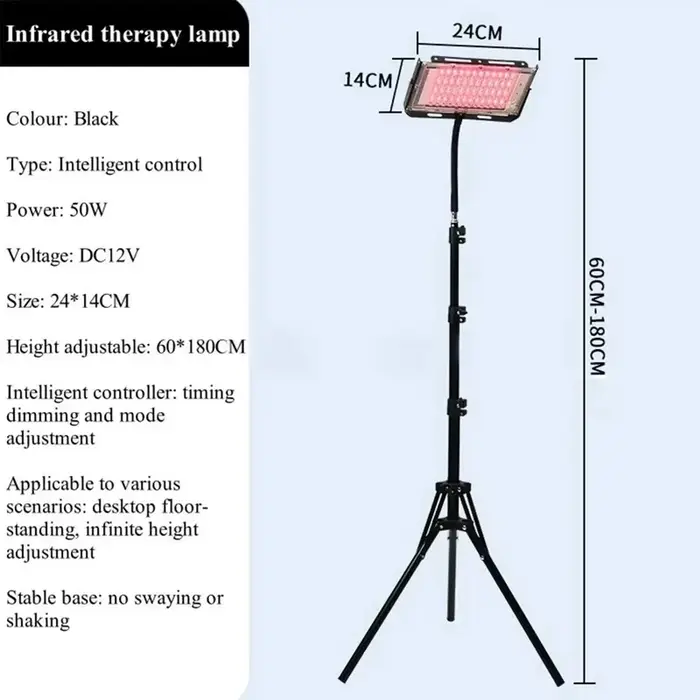Lampe de thérapie à la lumière rouge à 96 led