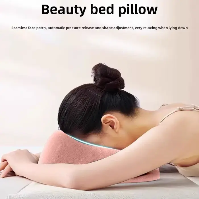 Coussin de massage facial et d'allongement pour salon de beauté
