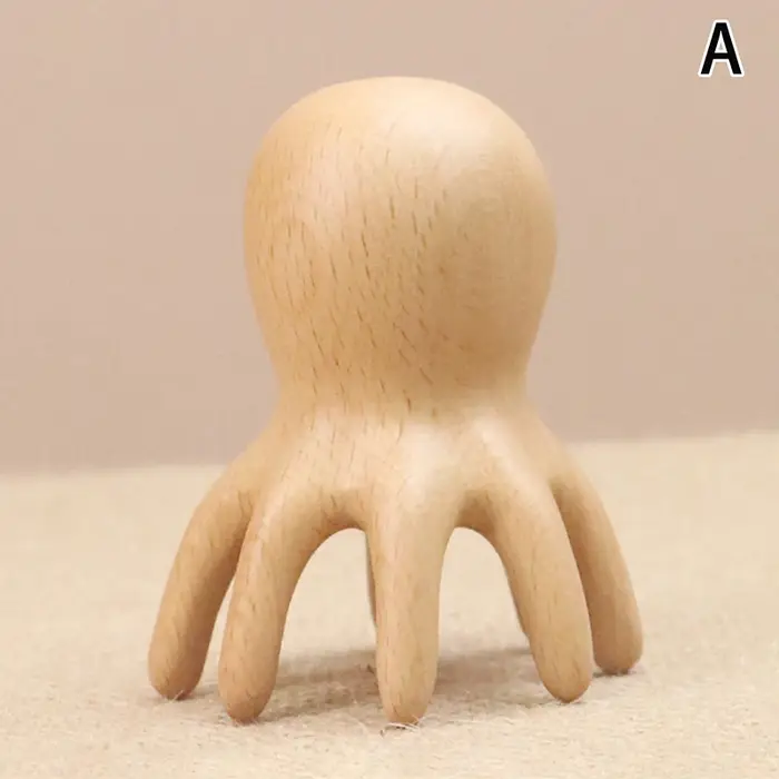 Peigne de Massage poulpe en bois de santal