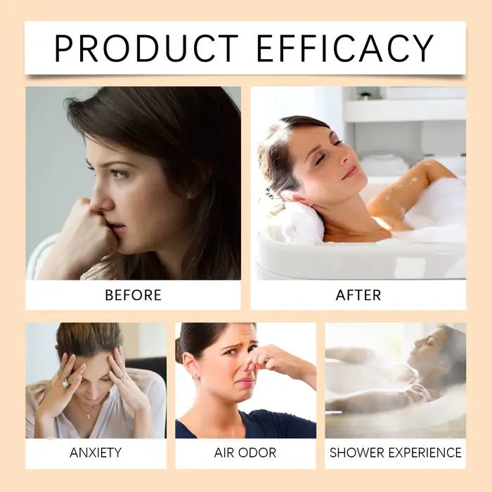 Vapeurs de douche d'aromathérapie