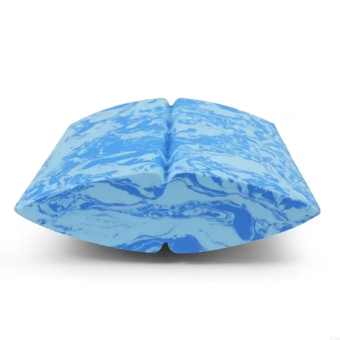 Ensemble support pratique tapis avec articles rembourrés marbrés bleus pour Pilates